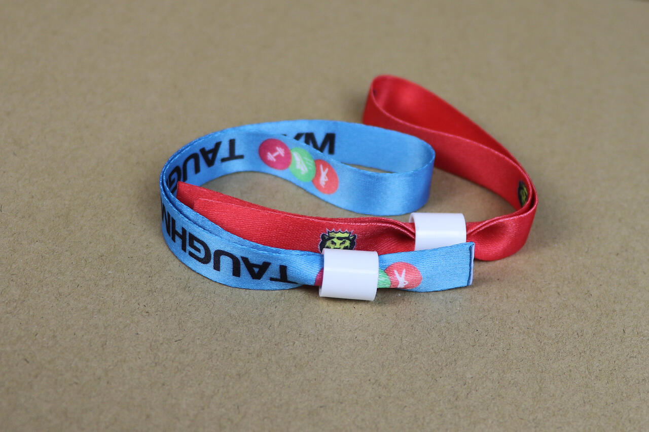 Woven festival wristbands 15mm wide image