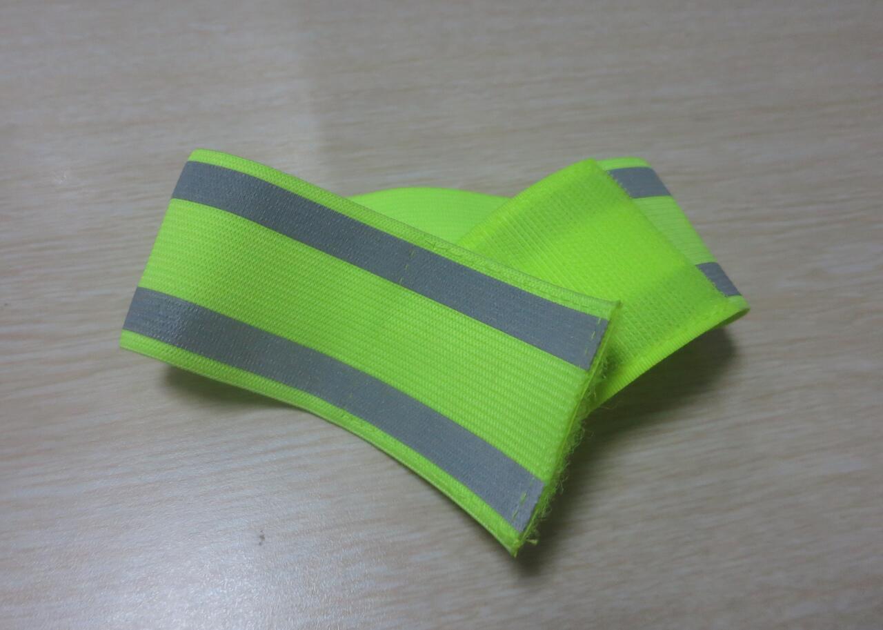 Elastic reflective safety armband / ankle band printed with logo image