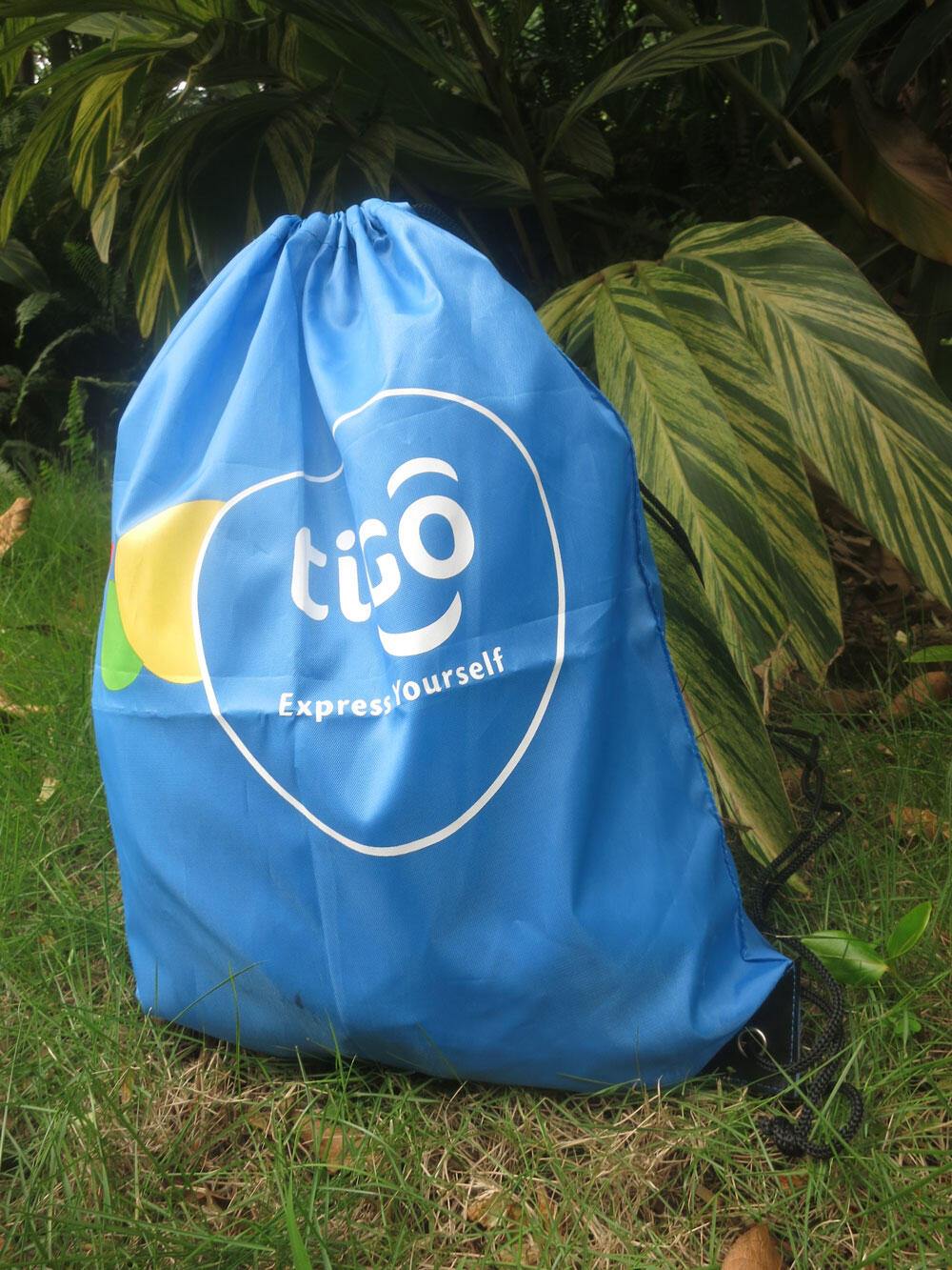 Drawstring gym backpack polyester 47x38cm with your own custom print image