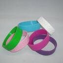 Customized wide silicone wristband (19mm)