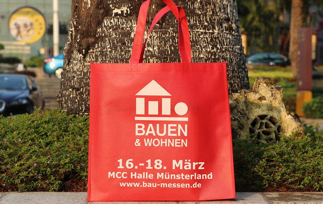 PP non-woven bag 42x38x10 cm custom printed with your artwork image