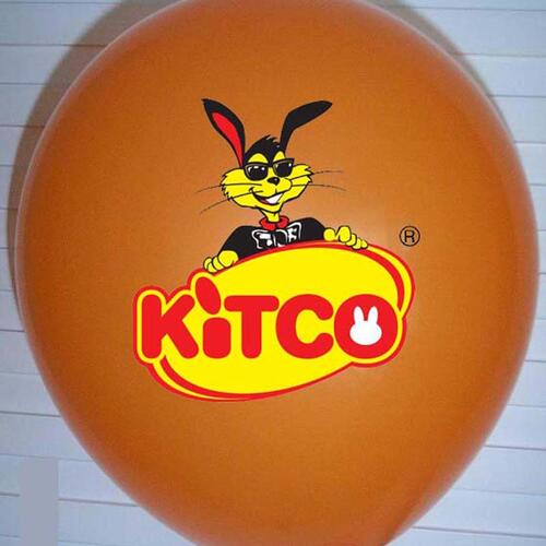 Custom printed 10" (25cm) balloon with your artwork or logo Custom printed 10" (25cm) balloon with your artwork or logo image