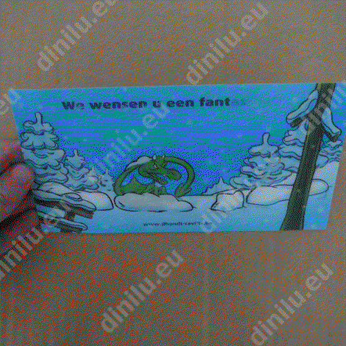 Custom artwork lenticular print with animation Lenticular print 12x17cm image